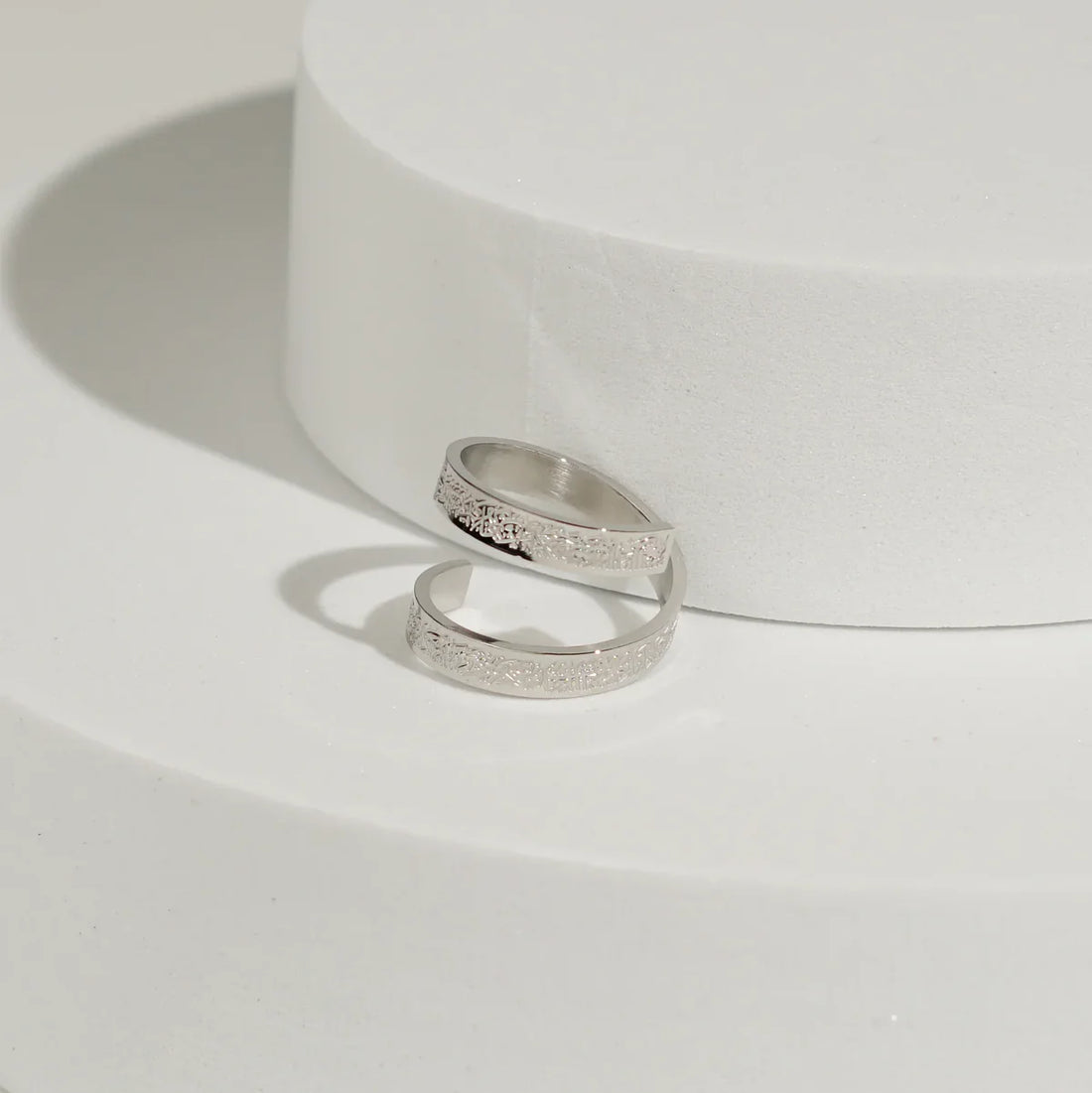 Nazardan Koruyan Ayetel Kürsi Yazılı Çelik Yüzük